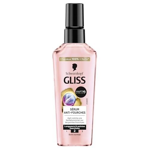 Schwarzkopf - GLISS -Sérum Anti-Fourches - Renforce la Structure du Cheveux -Apporte Résistance & Nutrition - Haptiq System -Longueurs & Pointes Fourchues -...