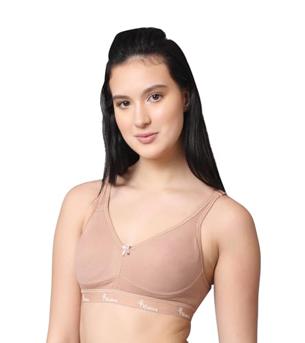 Image of Pack of 1 Non Padded Wire Free Seamless Full Coverage Sports Bra