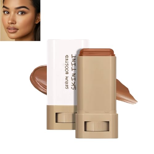 Foundation Stick Beauty Balm Serum Boosted Skin Tint,Full Coverage Concealer Balm,Lightweight & Smooth,Stick Foundation Natural Finish Makeup (03)