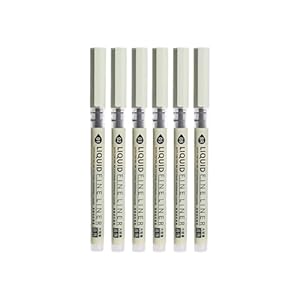 Hkfgdjdl Fineliner Set, 6-teilig, Liquid Fine Liner