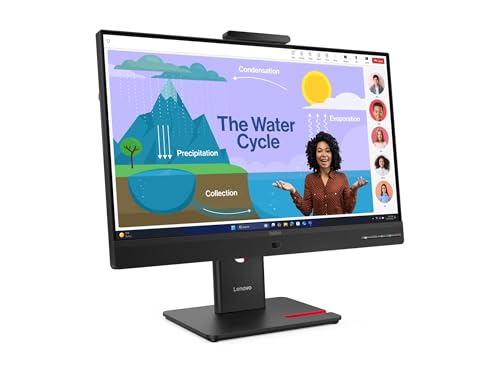 Lenovo ThinkVision T24D 4v Écran LED 1920 x 1080 Full HD @ 120 Hz IPS 250 cdm² 1500:1 4 ms HDMI 2xDisplayPort 2xUSB C haut parleurs eclipse - vue 2