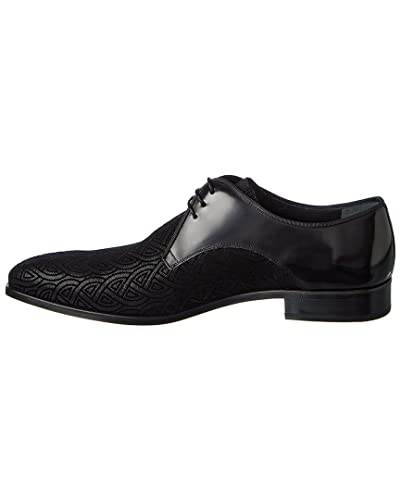 Mezlan Men Black Tuxedo Center Gore Lace Slip On (11.5,M)2
