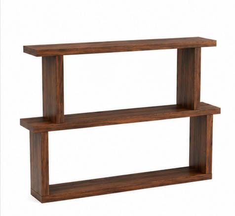 Image of STUDIO MODULAR Wooden Floating Wall Shelf | HDHMR Board | Wall Mounted Display Rack for Living Room Bedroom Home Dcor (61 x 10 x 33 cm)