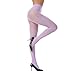 QUEEN BABY 2 Pairs 40D Solid Color Semi Opaque Tights for Women's, Ultra Soft Microfiber Pantyhose,L-XL,Lavender