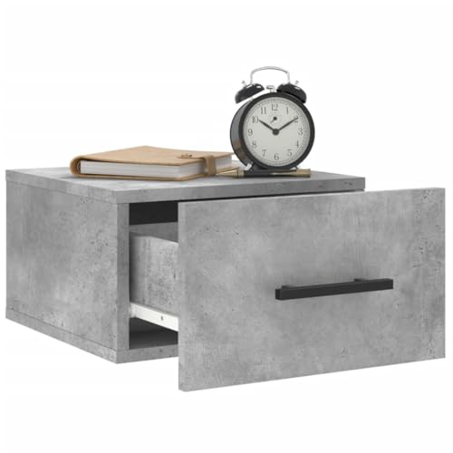 Table de chevet murale dans une chambre moderne pour un réveil serein