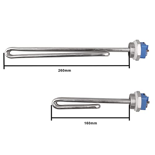 AIICIOO Heizelement 240v 1000w 1 Zoll BSP (DN25) Durchmesser 33.2mm Edelstahl mit Silikon-O-Ring