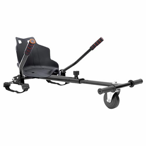 Hover-Pro HOVERKART - Go Kart Adjustable Hoverkart Seat For Self Balancing Hoverboard - Fits All Hover Board Sizes - 6.5 8 and 10 (Black)