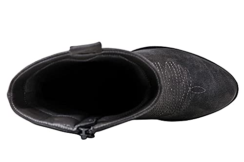 Globalwin Womens Mid-Calf Classic Embroidered Western Cowboy Boot, 19Yy17Grey, Size 11 (Gw-W19Yy17-Grey-Sz-11) #TOP7