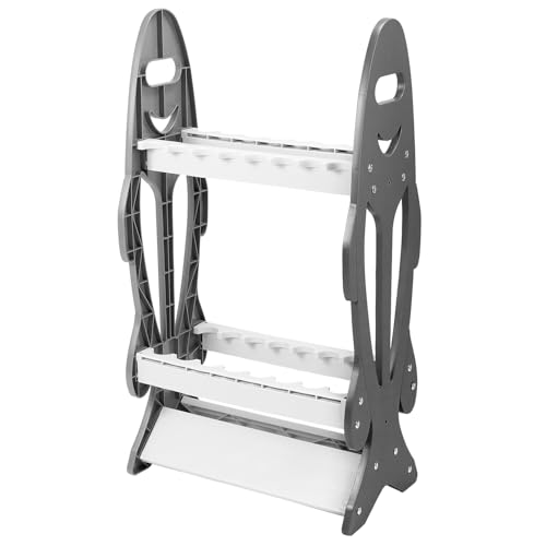 QWORK® Angelrutenhalter, Rutenständer für 16 Angelruten, Stabiler und Leichter Rutenhalter, für Meisten Angelrutentypen