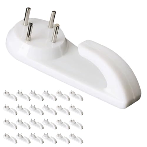 Xolixorium Concrete Wall Hooks, 25pcs Invisible Nail Hangers - No Damage Picture Hanging Hooks for Hard Wall Drywall, Powerful Hanging Hooks for Photo Frame & Clock