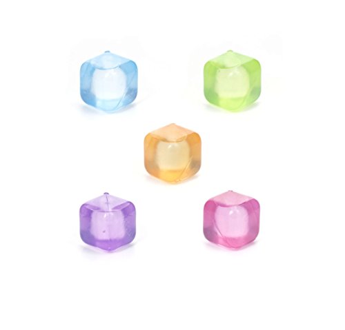 Kikkerland cubitos de hielo, plástico, multicolor (Azul / rosa / verde / naranja / púrpura), 16.3 x 2.8 x 13.8 cm