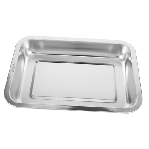 GANAZONO 低いエントリー ステンレス鋼 猫砂盆 小型オープンプ 子猫用リットボックス シンプルでクリーンなデザイン