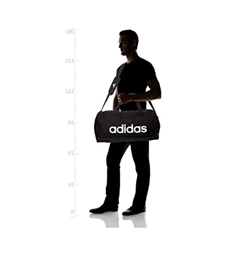 Adidas Bolsa de ginástica GN2038 Linear Duffel M unissex-adulto preto/branco NS