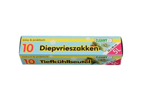 Cleany Pack of 12 Freezer Bags 3 Litres 25 x 32 cm Pack of 15