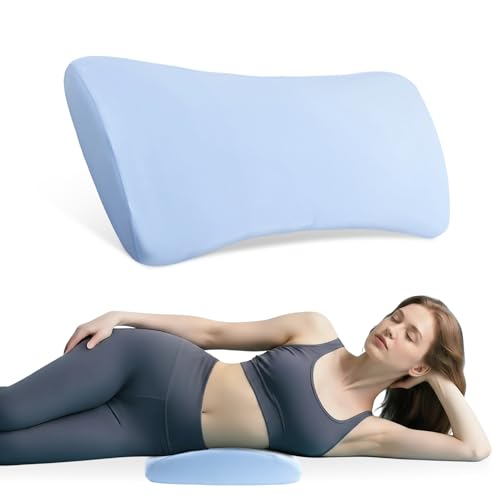 Ecofocet Almohada de Apoyo Lumbar para Dormir, Almohada Lumbar de Espuma viscoelástica, Cojin Lumbar para Cama y Silla, Almohada Lumbar Ergonómico, Apoyo Ortopédico para la Cintura la Espalda