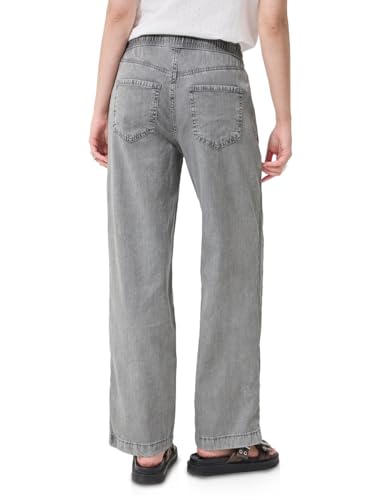 Jean large gris Street One Studio taille élastique en Authentic Wash