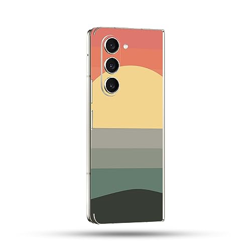 Image of MightySkins Skin Compatible With Samsung Galaxy Z Fold 5 Full Wrap - Sunset Forest | Protective, Durable, and Unique Vinyl Decal wrap cover | Easy To Apply, Remove, and Change Styles | Made in the USA