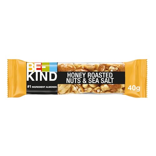 Be-Kind Barrita de proteínas de frutos secos tostados, miel y sal marina, 40g