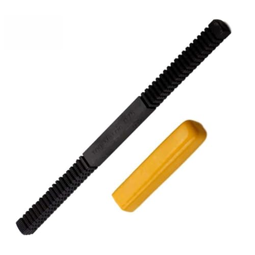Juego de limas restauradoras de roscas 8 en 1 para reparación de roscas externas, herramienta de acero de alta dureza con mango de goma, tamaños métricos de 0,75 mm a 3,0 mm