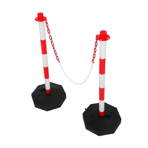 VILLFUL 1 set Coni Delineatori Stradali Regolabili con Base Pesa Barriera Sicurezza Portatile per Parcheggi Zone Costruzione e Controllo Del