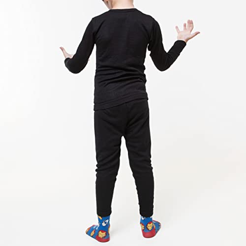 Boys Cold Weather Fleece-Lined Thermal Underwear 2-Piece Set4