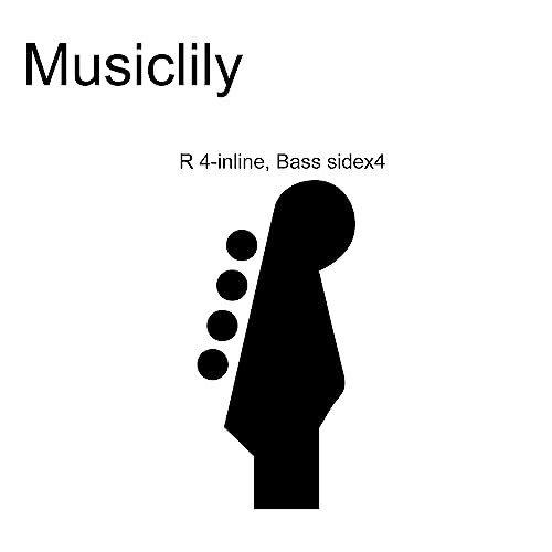Image of Musiclily Basic 4-in-line 24:1 Ratio Open Gear Machine Heads Tuners Tuning Pegs Keys with Clover Button for Electric Bass, Chrome