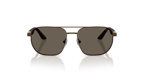 EMPORIO ARMANI (エンポリオアルマーニ) サングラス メンズ フレーム/マットブラウン (MATTE BROWN) レンズ/ブラウン (DARK BROWN) レンズ幅51mm 0EK2003