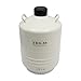 30L Liquid Nitrogen Tank, Aluminum Alloy Liquid Nitrogen Dewar Static Cryogenic Liquid Nitrogen Container for Beauty Industry, Semen Preservation, Scientific, White (30L)