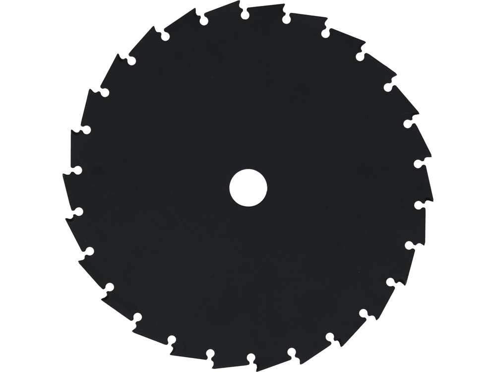 Flo Hoja de arranque para desbrozadora, 255 mm (25,5 cm), 25,4 mm, 26 dientes, acero al carbono macizo, fuerte y duradero
