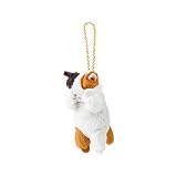 LIV HEART りぶはあと マスコット くびねっこ ミケネコ (全長約10cm) 猫 キーホルダー 17036-11