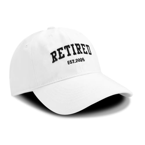 Image of Retirement Gifts for Men Women 2026, Embroidered Baseball Cap, Adjustable Cotton Retired Hat for Coworker Dad Friend
