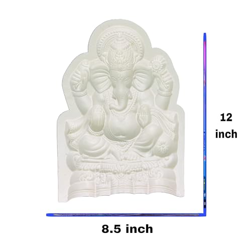 Image of 12 Inch Ganesha Idol Making Mold - Reusable POP Mould for Clay, Resin, Cement, Plaster Casting