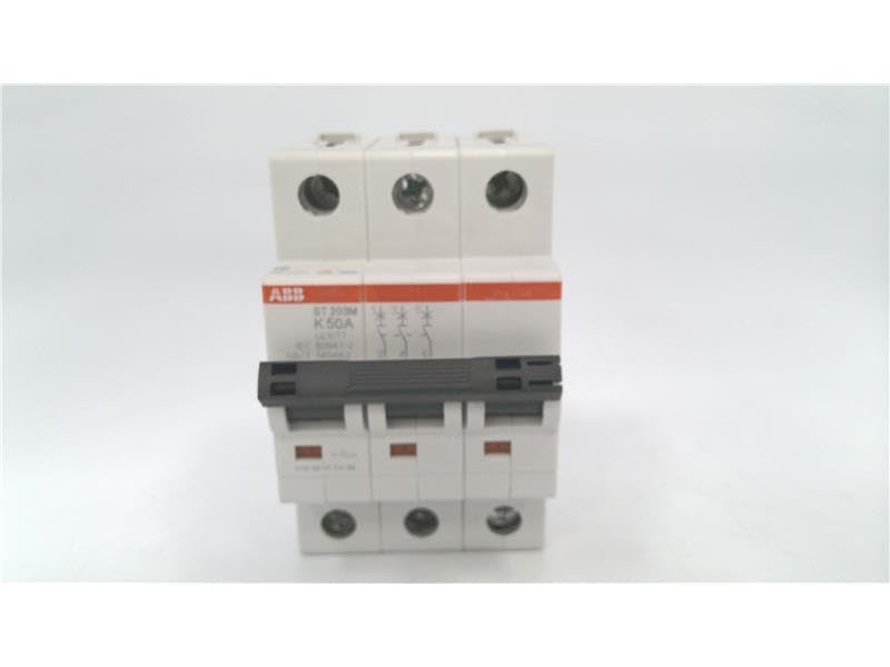 ABB, ST203M-K50, Miniature Circuit Breaker K-Char., 5kA, 50A, 3P