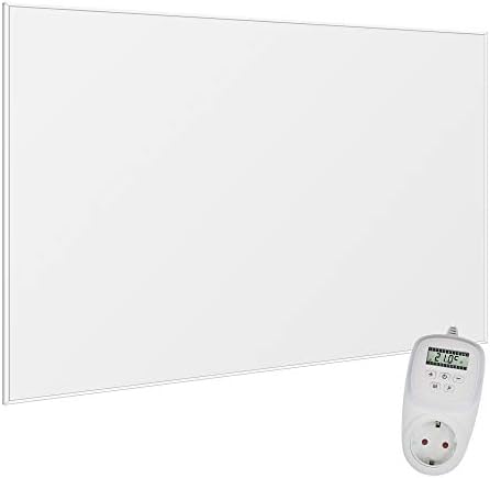 Bild 17 - VIESTA® F300 Infrarot Wandheizung 300W mit TH10 Thermostat – flaches Carbon Crystal Heizpaneel – elektrische Infrarotheizung zur Wandmontage, ideal für Wohnräume & Badezimmer