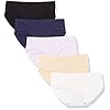 Amazon-Essentials-SeamlessNo-Show-Panties-XS-XL-for-Legging-Low-Rise-Hipster-Underwear-Braguitas Amazon Essentials Women's Low Rise Hipster Underwear Braguitas, Solid Colors, Small