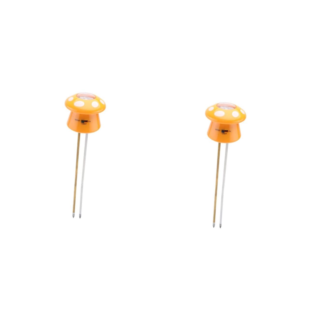 ibasenice 2 Stck. Bodentester Bodenfeuchtigkeitsmesser Anlage Boden Meter Pflanzentester Boden Ph-Tester Gartenerde Tester Werkzeug Zur Bodenuntersuchung Bodenfeuchte Tester Orange Plastik