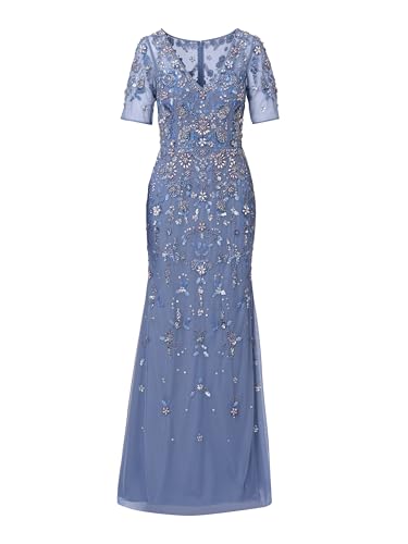 Image of Adrianna Papell Women's Beaded Mesh Long Dress