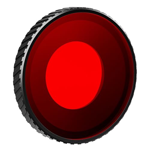 OURHZTB Filtro protettivo impermeabile per fotocamera sportiva DJI Osmo Action 5 Pro/Action 4, anti-appannamento (rosso)