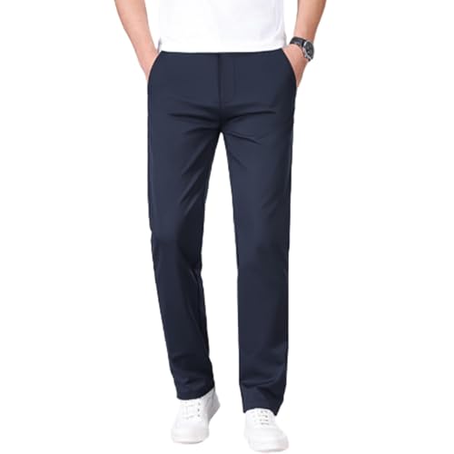 Elitejoe Mens Pants, Caracomfy Pants, Stridecomfy - Men's Stretch Khaki Pants with Elastic Waistband Active Pants