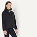 Amazon Essentials Women's Regular-Fit Packable Lightweight Waterproof Rain Jacket, Black, X-Small