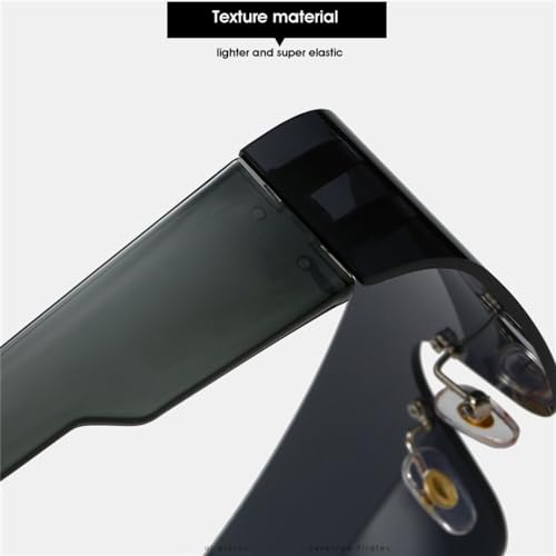 HaoLMi- Women Sun Glasses Men Mirror One Piece Eyewear Flat Top Shield Punk Sunglasses3