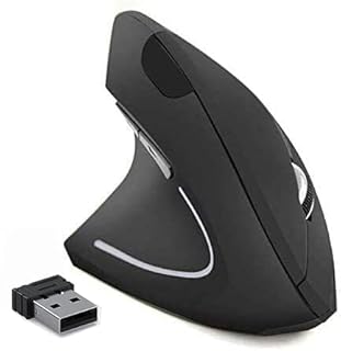 BeWishes Ergonomic Left-Handed Wireless Vertical Mouse, 2.4G, 3 Adjustable DPI (800/1200/1600), Specially for Left Handers