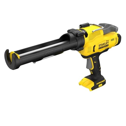 STANLEY Pistola Aplicadora de Silicone a Bateria, Gatilho Antiderramamento, Autonomia para 200 Cartuchos, Modelo SCE600B