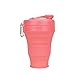 Irzaki Collapsible Coffee Cup 20oz/600ml - Reusable Silicone Cups for Traveling - Foldable Collapsible Cup with Lid - Travel Mug Camping Cup - Pocket Size