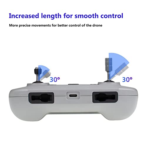 Image of Smart Controller Joystick Compatible for RC-N1 Smart Controller, Aluminum Controller Replacement Joystick Thumb Rocker, Extension Sticks Compatible for Mini 3 Pro Drone Accessories