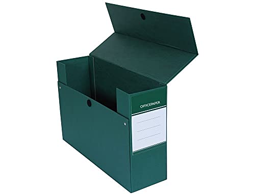 4 Caja archivador transferencia archivadoras folio color verde Cover
