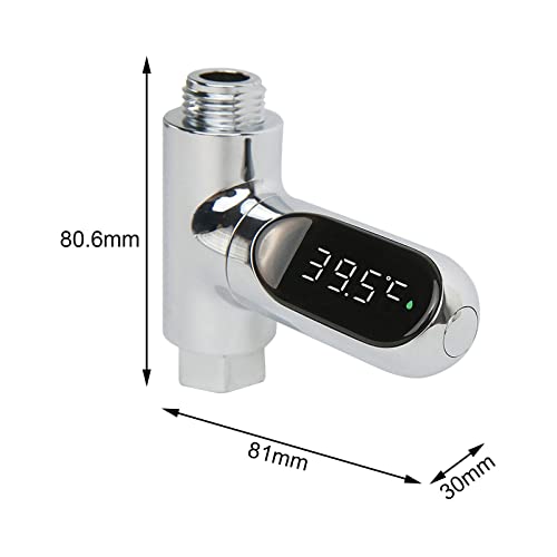 LED Digital Shower Thermometer Water Shower, Realtime Monitor, Smart, Baby Bath Water Temperature Measuring for Bathroom