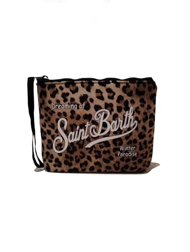 Mc2 Saint Barth Borsa Pochette Aline Stampa Leopardata Dimensioni: 20 x 14,5 x 7 cm