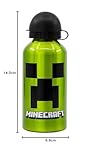 Stor BOTELLA ALUMINIO PEQUEÑA 400 ML MINECRAFT CREEPER GREEN