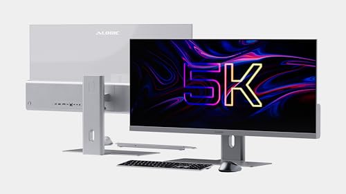 Image of ALOGIC 40 inch Edge 21:9 Ultrawide 5K (5120 x 2160) 100Hz Monitor with USB-C Dock and 90W Power Delivery (Silver)